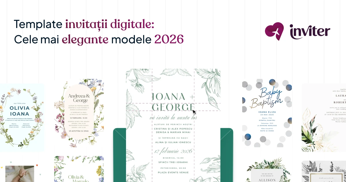 Template invitatii digitale: cele mai elegante modele 2026